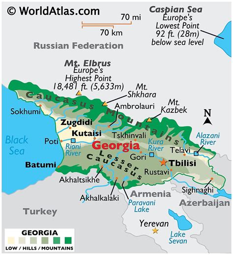georgia country map world
